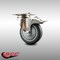 Service Caster 4 Inch 316SS Thermoplastic Rubber Swivel Top Plate Caster with Total Lock Brake SCC-SS316TTL20S414-TPRB - alternate 2